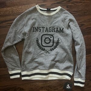 Instagram Logo Crewneck Sweatshirt J America Unisex Size S- NWT!